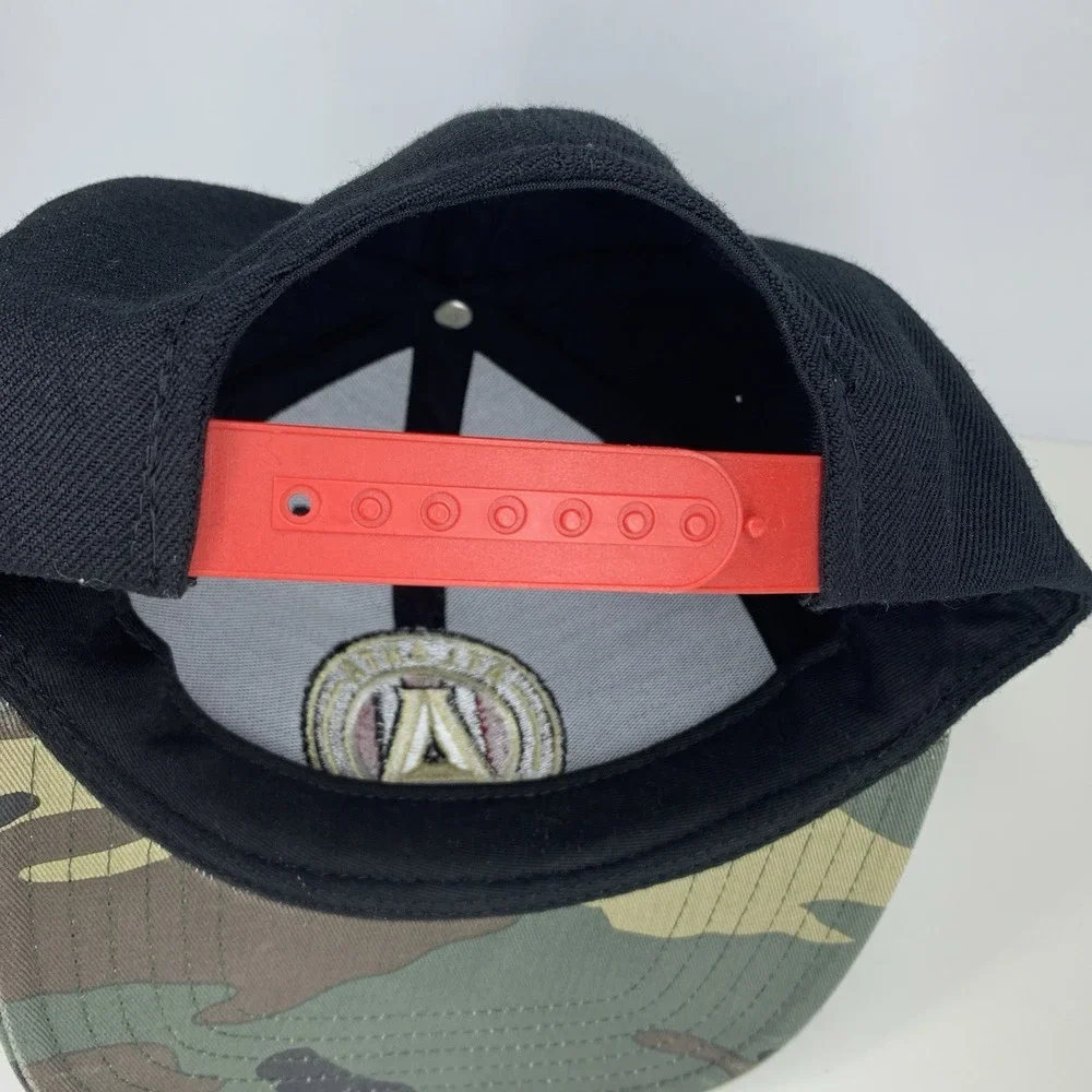 Atlanta United FC Hat YOUTH Football Club MLS Adidas Camo OSFM Snap Baseball Cap